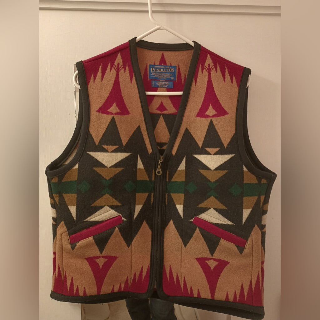 Pendleton High Grade Western Wear Southwestern Usa Aztec Vest